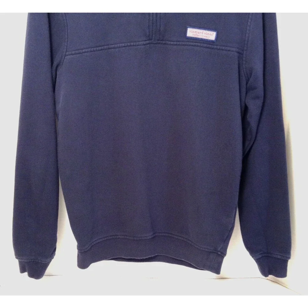 Vineyard Vines 1/4 Quarter Zip Sweater Mn XS Blue Preppy Athleisure Outdoor Cozy